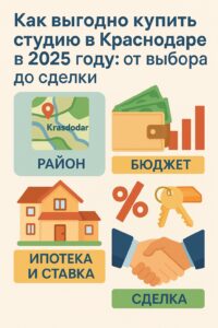 Купить студию в Краснодаре: