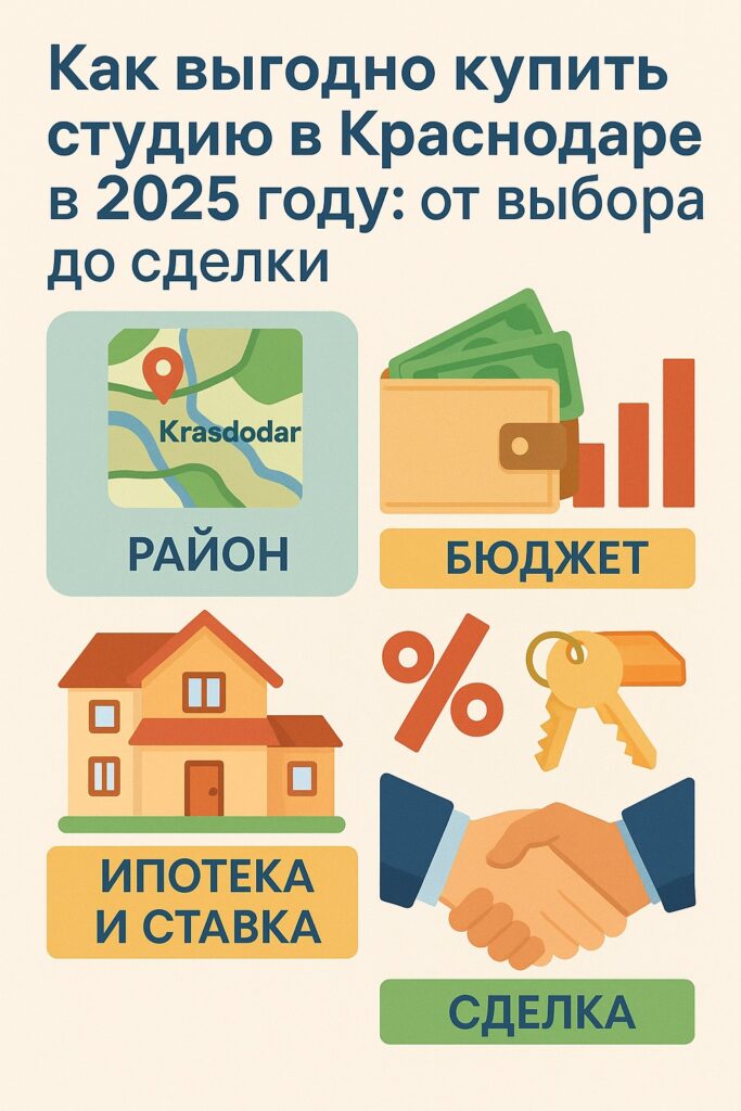 Купить студию в Краснодаре: